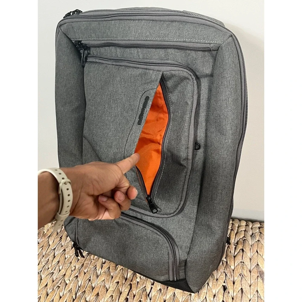 eBags Mother Lode Weekender Travel Backpack Carry On Convertible Heathered Gray